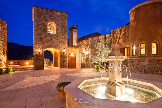 Majestic Illuminated Pool Fountain