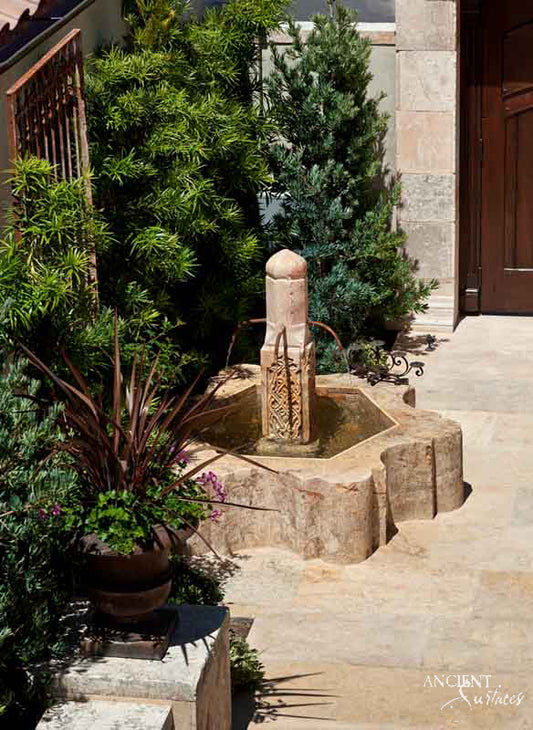    limestone-reclaimed-stone-pool-fountains-antique-ancient-surfaces-elegant-outdoor-water-feature-design-ideas-garden-decor